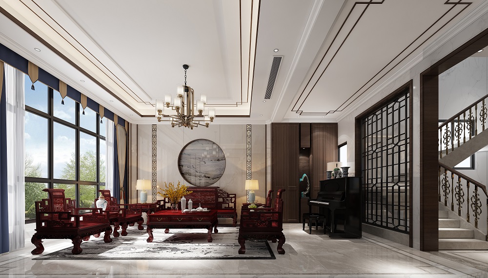 御湖城中式别墅